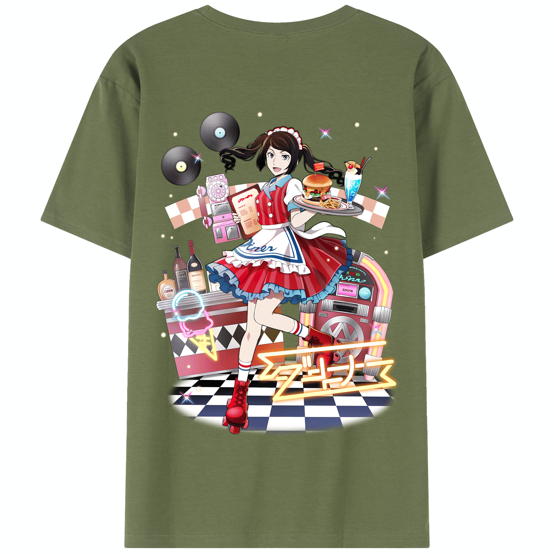 （画像用） 文豪ストレイドッグス Bungo Stray Dogs 綿100％半袖Tシャツ（背面プリント）